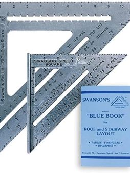SWANSON Tool Co., Inc SW1201K Value Pack 7 inch Speed Square and Big 12 Speed Square (without layout bar) ships with Blue Book